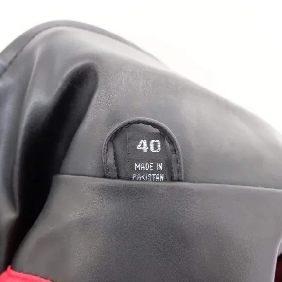 Straight to Hell Vegan Commando Vegan Leather Jacket - Mens 40 - Picture 4 of 4